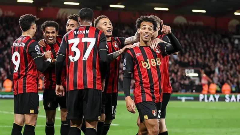 Bournemouth celebrating